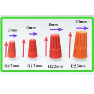 [10 PCS PACK]ELECTRICAL CABLE CONNECTOR WIRE NUT CONNECTOR  SCREW CAP ~ P1/P2/P3/P4