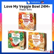 HAPPY BABY Happy Tot Love My Veggie Bowl 24M+ | Gluten Free Non GMO Microwavable Mac & Cheese Raviol