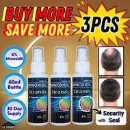 QTYFUL  [HOT! 3PCS] Hair Regrowth  Treatment Minoxidil Strands 6% Minoxidil Topical Solution