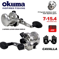 7kg-15.4kg 2 Speed Lever Drag Reel Okuma Cavalla Fishing Reel Overhead