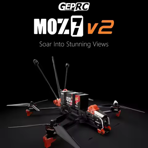 GEPRC MOZ7 V2 O4 Pro Long Range Quadcopter FPV Drone - TAKER H743 BT 50A O4 Air Unit Pro 2809 1450KV
