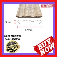 Wainscoting R0808N Wood Moulding/ Wainscoting Decoration/ Cornice Ceiling/ Kayu Nyatoh