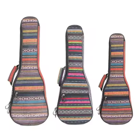 Cotton Thicken Ukulele Bag 21 23 26 Inch Durable Material Pearl Cotton Waterproof Ukulele Case