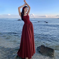 Noble princess red maxi dress