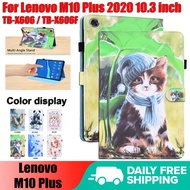 [Ready Stock] Tablet Protection Case Cute Animals Painted Flip Leather Cover For Lenovo M10 Plus 10.3 inch M10 FHD Plus 2020 TB-X606 TB-X606F