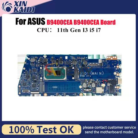 B9400CEA Laptop Motherboard For ASUS ExpertBook B9400C B9400CEA Notebook Mainboard With 11th Gen I3 