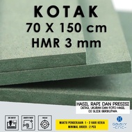 HIJAU 70 x 150 cm box - 3 mm HMR - HMR Board Green MDF Board/