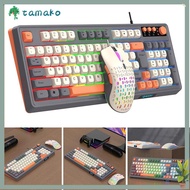 TAMAKO RAIKU T98 Keyboard, Luminous  Lighting Keyboard Mouse Set,  Backlight Rainbow Color 98 Key La