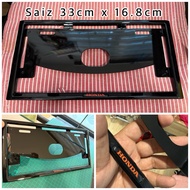 Frame plate honda black hitam honda city gm6 gn2 hatchback civic fb fd fe fl fk type r stream jazz g