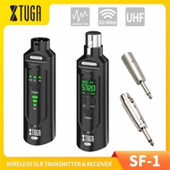 XTUGA SF-1 UHF Microphone Wireless XLR Transmitter and Receiver Rechargeable Wireless Guitar Transmi