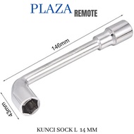 SHOCK WRENCH L 14 MM DOUBLE SOCK WRENCH ALLEN KEY 2 WAY