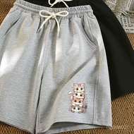 Girls Shorts Casual High Waist Home Five-Point Summer Elastic 5-Point Pants Women Sports Drawstring