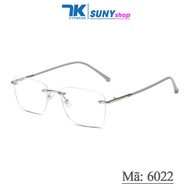 Available glasses 0 - 4 degrees for women and men with rimless rectangular eyes in gold and silver c