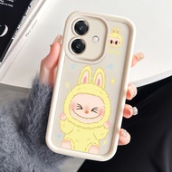 Case For OPPO A3 4G A3 Pro 5G A3X 4G A3X 5G A40 A60 5G Cute Monster Phone Three-Color Silicone Shock
