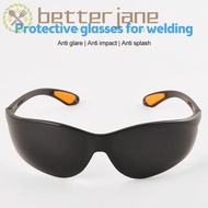 BETTER-JANE Safety Goggles, Windproof Grey Black Welding Welder Goggles, Scratch Goggles Dustproof E