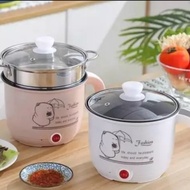 3 Pin Plug 1.8L Non Stick Cooker Mini Portable Mini Rice Cooker Periuk Nasi Multicooker Steamer Host
