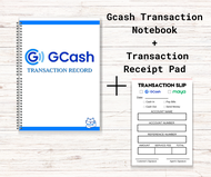 A&amp;J Gcash Transaction Notebook and Transaction Receipt Pad Set