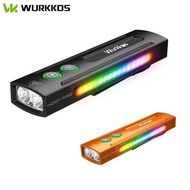 Wurkkos HD01 PRO Rechargeable Flat EDC Flashlight with Green Beam UV Light White LED and Side RGB Li