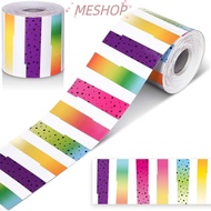 MESHOPMY Border Paper, DIY Paper Chalkboard Bulletin Board Border, Creative Self Adhesive 7.6cm x 18