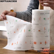 BOTTLEACCESS 1Roll/400Sheets Disposable Lazy Cleaning Rags, Thickened Dry Wet Dual-Use One-Time Dish