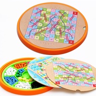 [Little B House] 5 In 1 Wooden Chess Checkers Puzzles Games Toy Set - BT76 mmnf