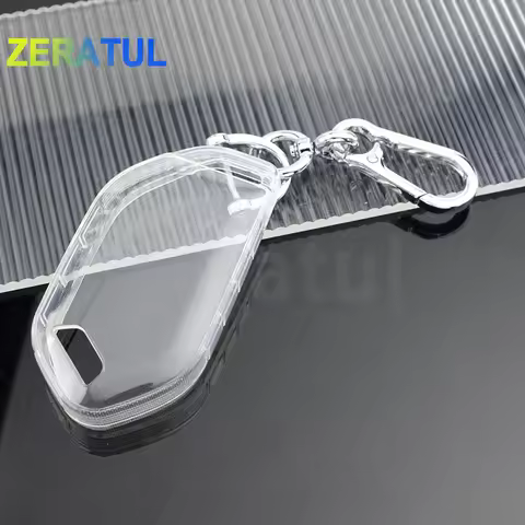 Transparent TPU Car Remote Shell Bag Key Case Fob Cover For Kia EV9 Picanto GT Line 2024 Keyless Pro