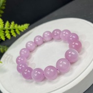 高品質紫鋰輝手串14mm冰潤顆顆貓眼薰衣草水晶手錬女優雅貴氣療愈