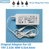 Original AC Adapter For LG 19V 2.53A 48W LCAP45 DA-48F19 MS-Z2530R190-048M0-E E2242C IPS224T TV Moni