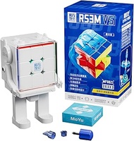 Moyu RS3M V5 2023 Ball Core UV Coated 3x3 Speed Cube with Robot Shape Display Box, 3x3 Puzzle Cube S