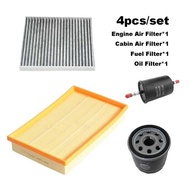 4Pcs E5 Filter Set For EMGRAND X7 2.4L GEELY Gx7 4G24 Engine AC Cabin Air Fuel Oil Spare Parts