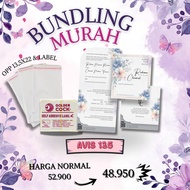 100 Pcs Undangan Code Avis 135 Lengkap Opp Dan label | Undangan Pernikahan | Blangko Undangan Murah|