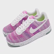 Nike 休閒鞋 AF1 Crater Flyknit 女鞋 基本款 舒適 輕量 針織鞋面 穿搭 粉 白 DC7273500 23cm PINK/WHITE