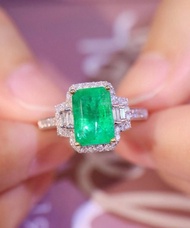 哥倫比亞祖母綠戒指1.36克拉