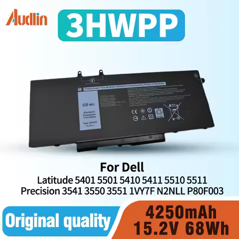 New 3HWPP Laptop Battery for Dell Precision 3541 3550 3551 for Dell Latitude 5401 5501 5410 5411 551