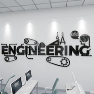 School Lab Wall Stickers Chemical Equipment Design 3d Wallpaper