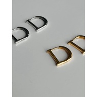 D-shape 925 Silver Earring