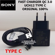 Sony Fast Charger UCH 12 QC 3.0 TYPE C For Sony Xperia XZ Xperia XZ Premium Xperia XZ1 Xperia XZs