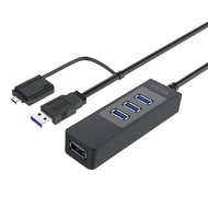 UNITEK - USB 3.0 4口集線器 連 OTG 轉換插頭 (Y-3046A) 原裝行貨