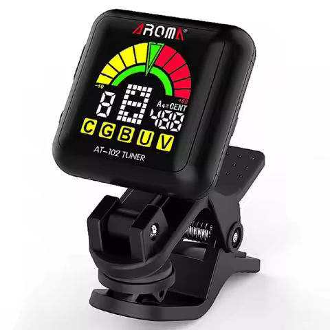 Aroma Guitar Tuner, Violin Tuner Guitar Clip‑on Tuner USB Rechargeable Built‑in Battery Violin Ukule