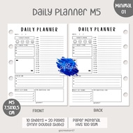 Planner Book Refill Binder Paper Daily Plan Paper Simple Minimalist M5
