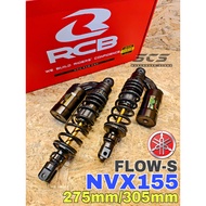 RCB FLOW-S Absorber Set Yamaha NVX V1 V2 305mm NMAX V2 275mm Monoshock Accessories Motor Suspension 