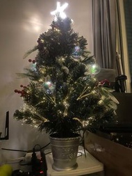 AEON 90cm 松果飾物球光纖聖誕樹