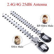 4G/2.4G WiFi Antenna 25dBi RP-SMA/SMA Male Outdoor Wireless Yagi Antenna For Router Modem 1.5m/4.92ft With Extension Cable
