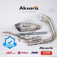 AKRAPOVIC SHORT SANBLAS NINJA 250 FI CARBON MONO Z250 MT25 R25 CBR250RR CBR250RR RACING EXHAUST