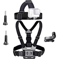 VVHOOY 运动相机配件头带安装胸带 兼容 AKASO EK7000 Brave 4 Brave 7 LE V50X Native/GoPro HERO 13 12 11 10 9 8 7 6 5/