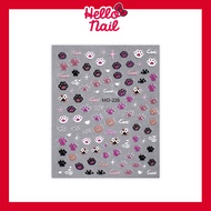 5D Cat Nail Sticker Embossed Art