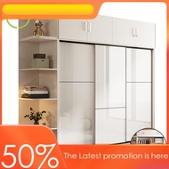 Lla2 Wardrobe Sliding Door Bedroom Family Wardrobe Rental Room Modern Solid Wood Cabinet Nixianjia1.