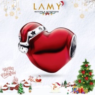 Charm bạc LAMY Charm Metallic Red Christmas Heart 1580