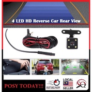 ♕LOCAL STOCK♕ 5 Pin HD Reverse Car Rear View Camera 4LED Night Vision Angle Wide Camera Degree Video