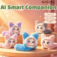 DYRUIDOJ AI Cat Spirit Pendant, Personal Companion AI Continuous Dialogue AI Cat Plush Toy, Relaxing